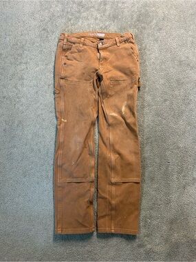 Vintage Carhartt Double Knees Carpenter Pants Women’s Relaxed Fit Size 6 Brown